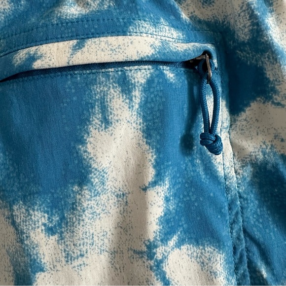 The North Face Men’s Class V Pull On Shorts Retro Blue Tie-Dye Printed Size XL - Picture 4 of 10